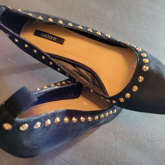 FOREVER 21 ROCKTUD POINTED TOE WOMEN"S STILETTOS PUMP - Picture 8 of 14